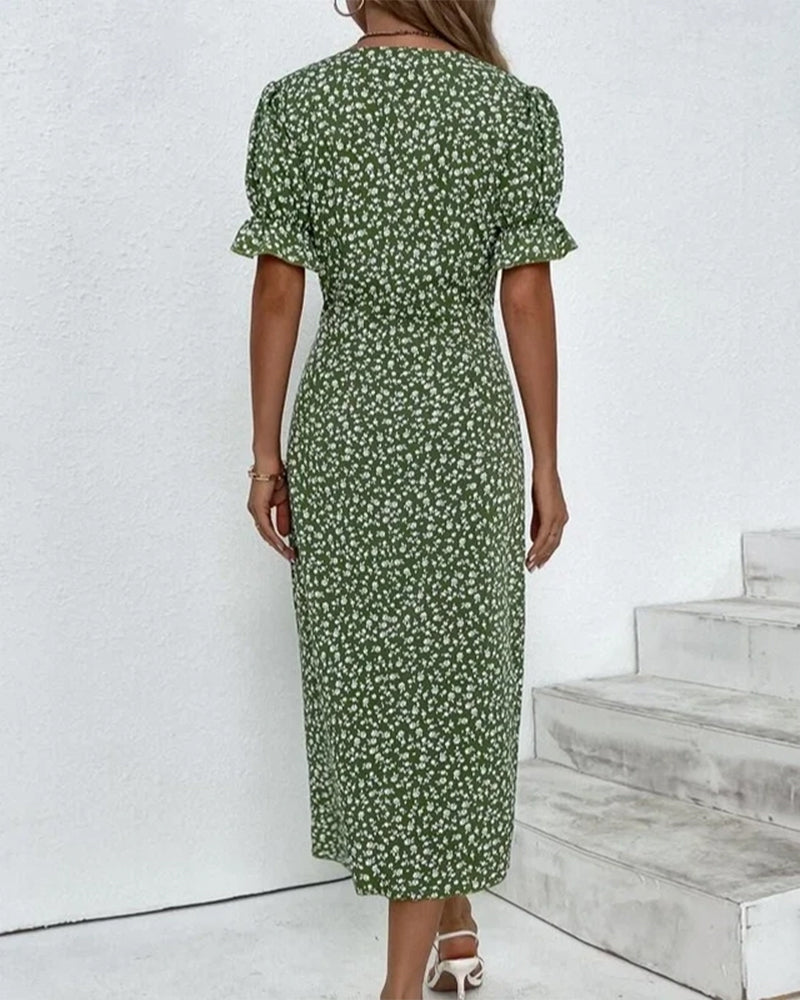 Wrap Dress Women's | Floral V Neck