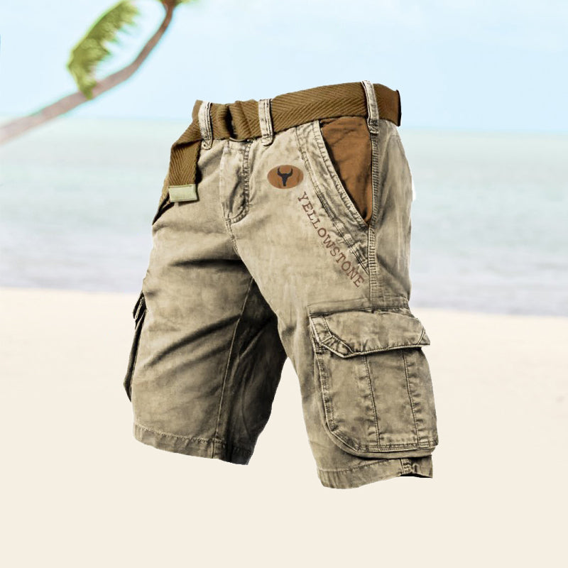 Men’s Belted Cargo Shorts