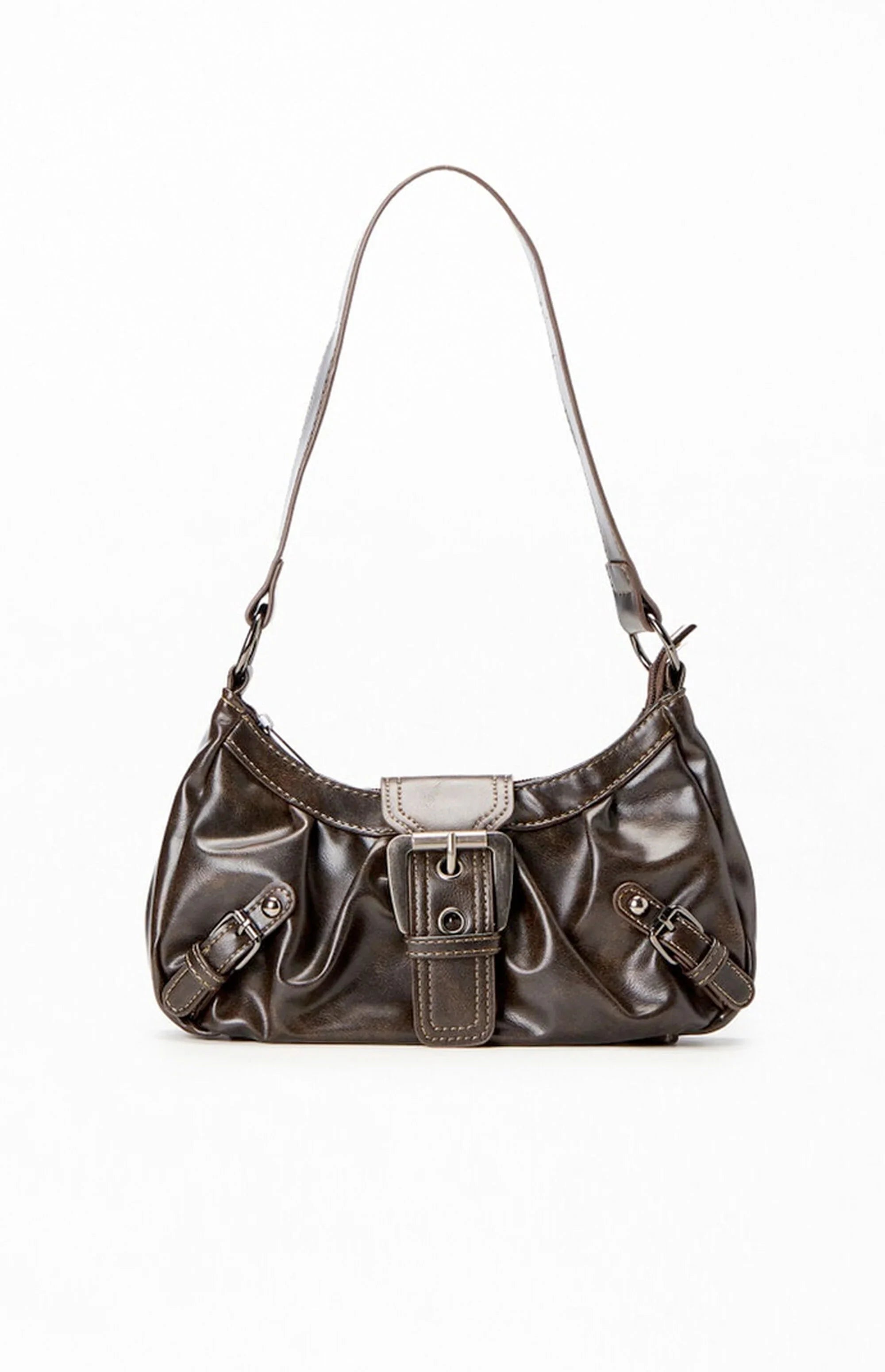 Shoulder Bag | Front Buckle with Structured Shape