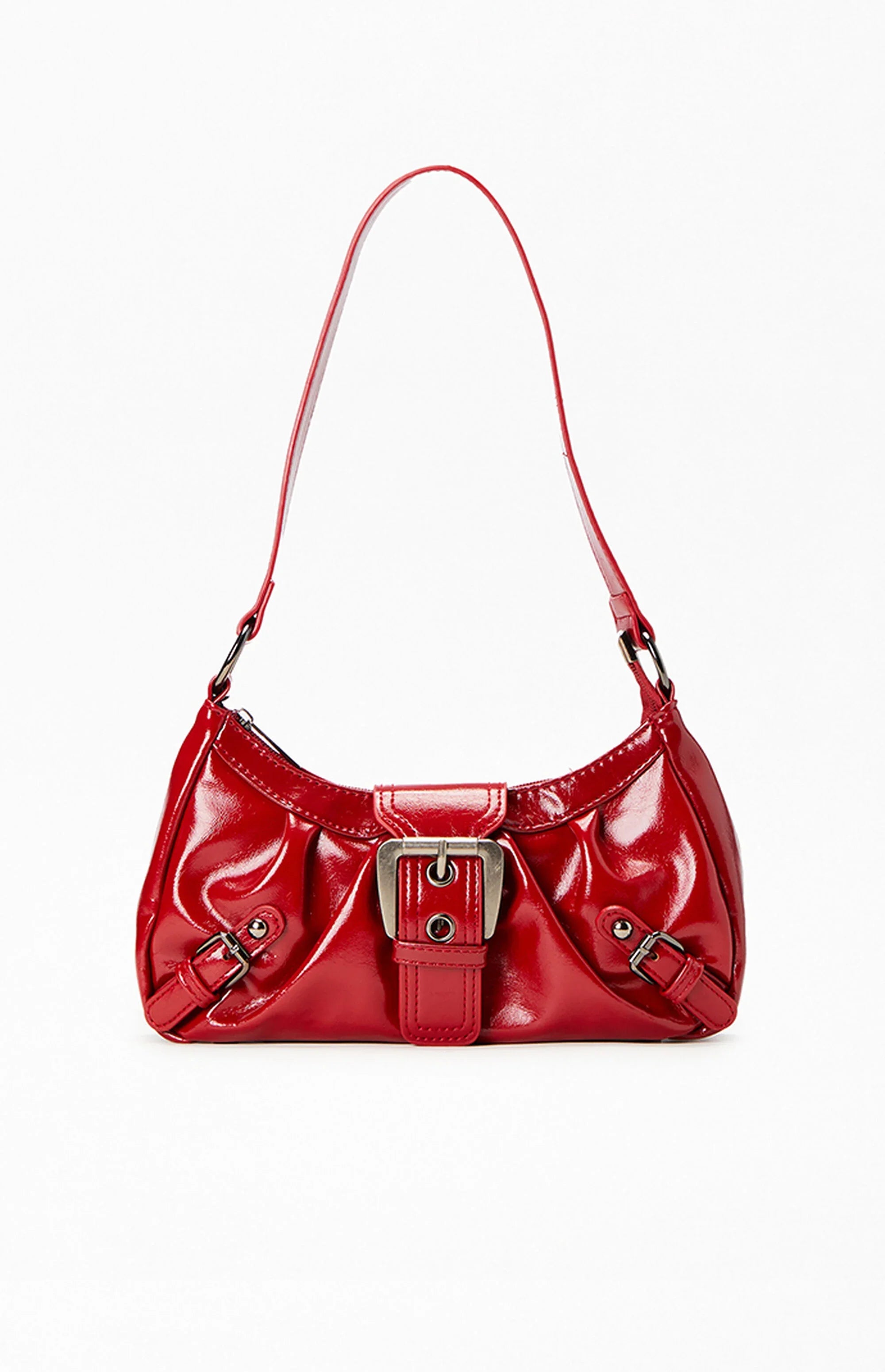 Shoulder Bag | Front Buckle with Structured Shape