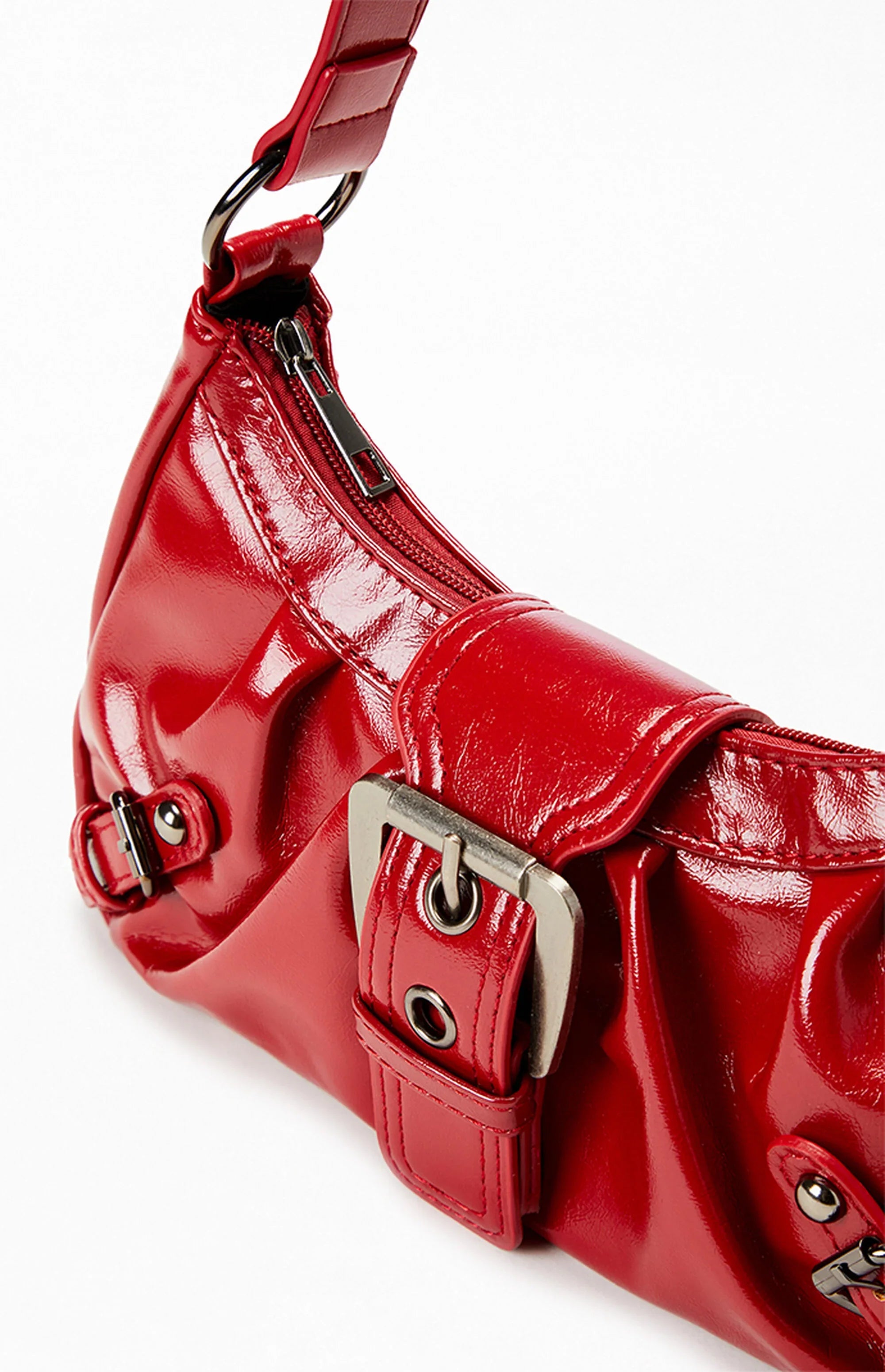 Shoulder Bag | Front Buckle with Structured Shape