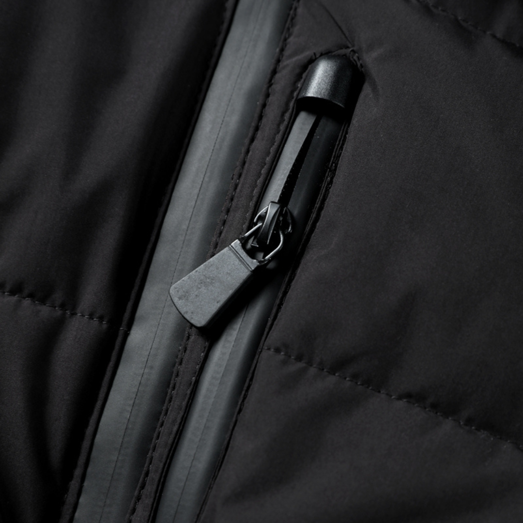 Padded Puffer Jacket | Belted Winter Style with High Neck