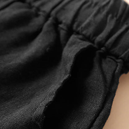 Drawstring Waist Lace Trim Shorts