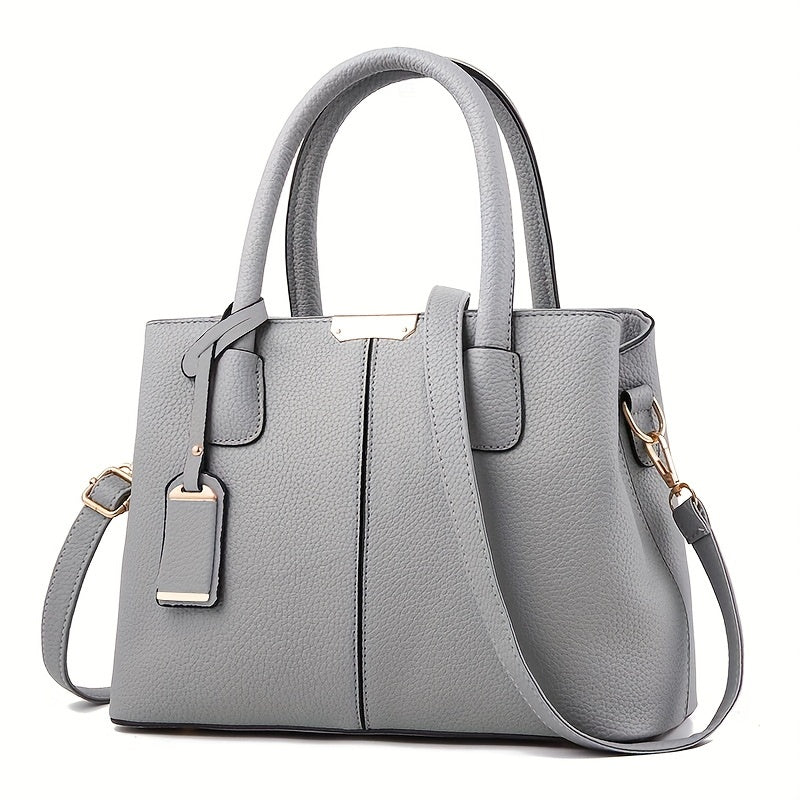 Work Handbag | Structured Shoulder Bag with Strap Detail