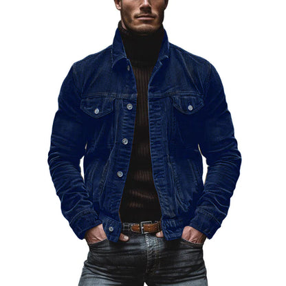 Corduroy Jacket | Button Front Casual Style