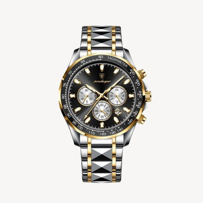 Chronograph Watch Poedagar | Classic Dial with Multi Sub Dials