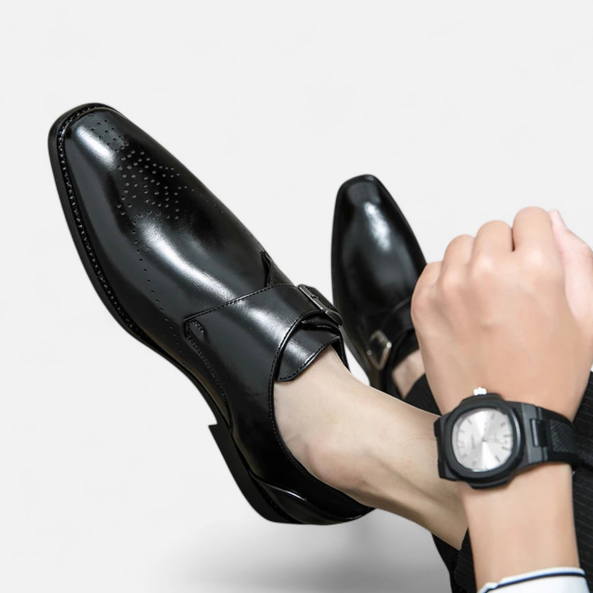 Men’s Dress Shoes | Single Monk Strap Formal Shoes For Weddings And Business