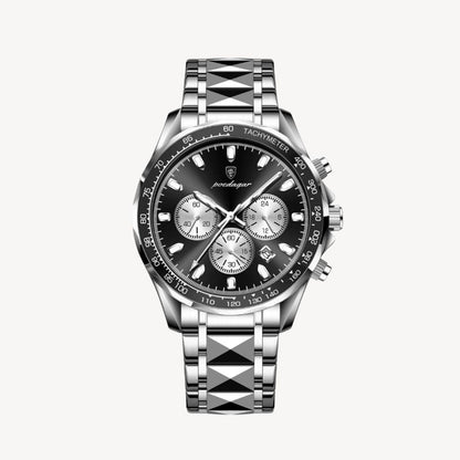 Chronograph Watch Poedagar | Classic Dial with Multi Sub Dials