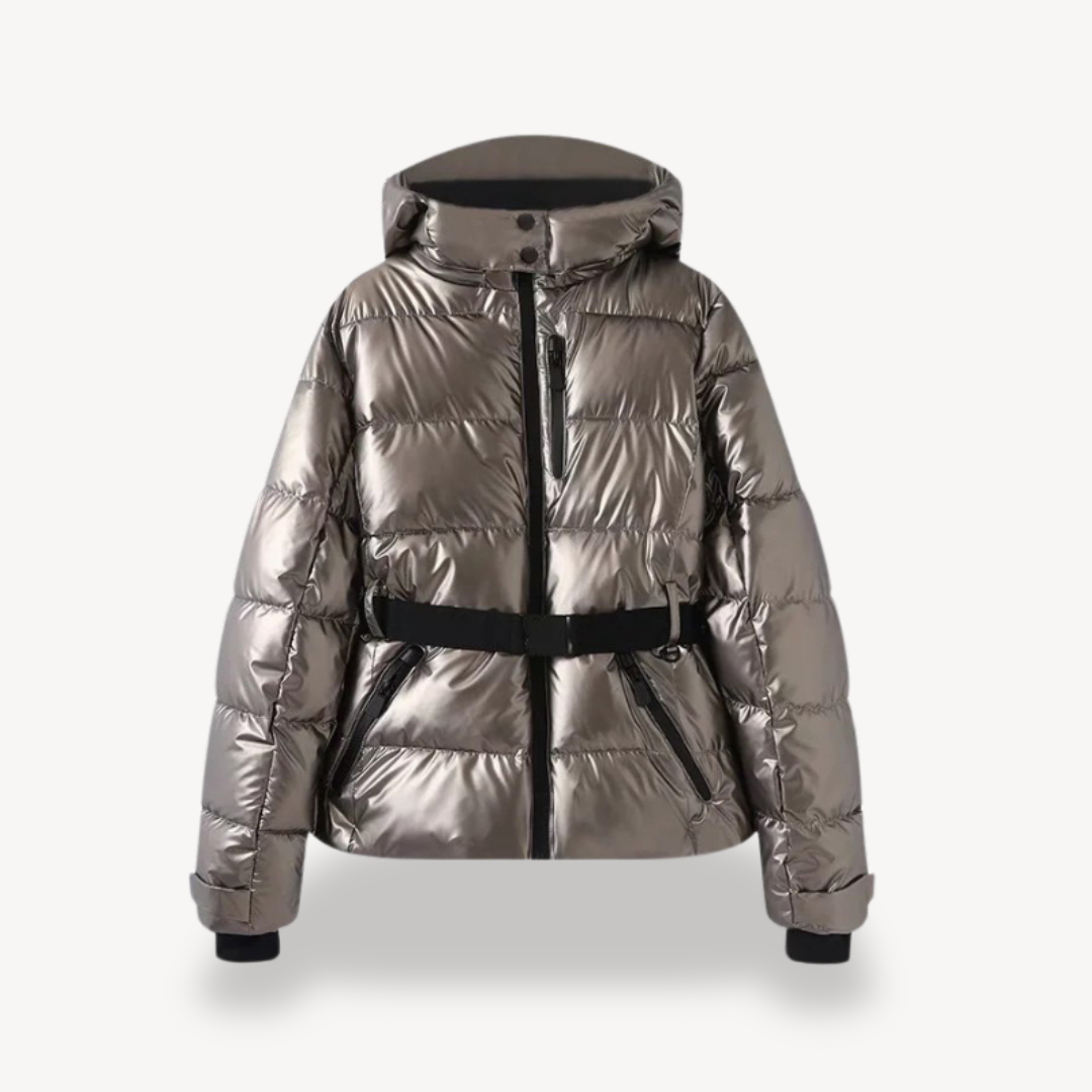 Puffer Jacket | Belted Hooded Style for Winter