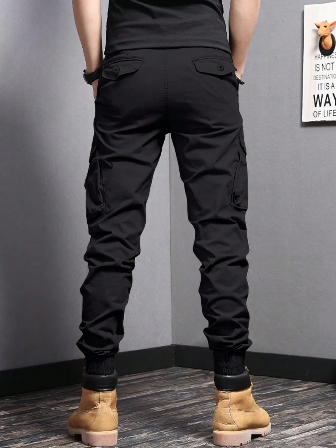 Cargo Trousers | Tapered Fit with Pocket Detail