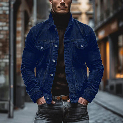Corduroy Jacket | Button Front Casual Style