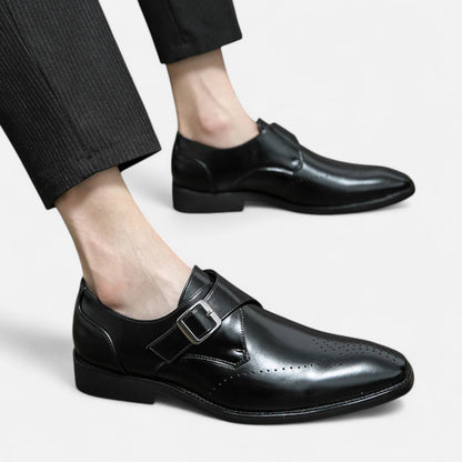 Men’s Dress Shoes | Single Monk Strap Formal Shoes For Weddings And Business