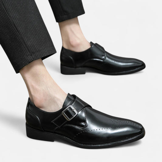 Men’s Dress Shoes | Single Monk Strap Formal Shoes For Weddings And Business
