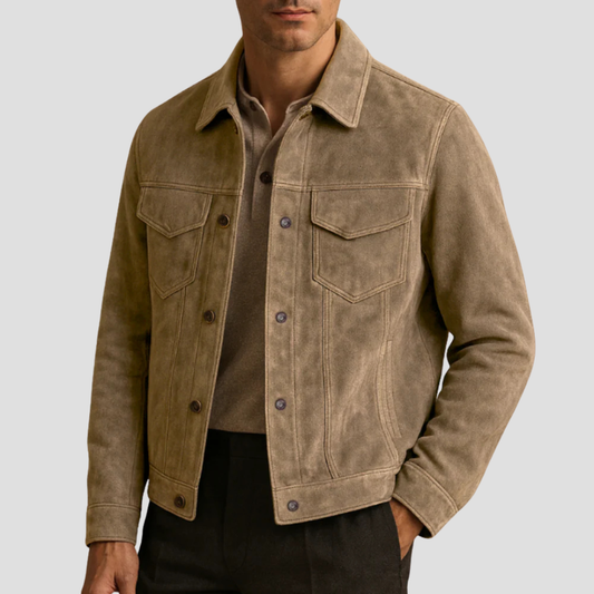 Men’s Trucker Jacket | Button Up Casual Outer Layer