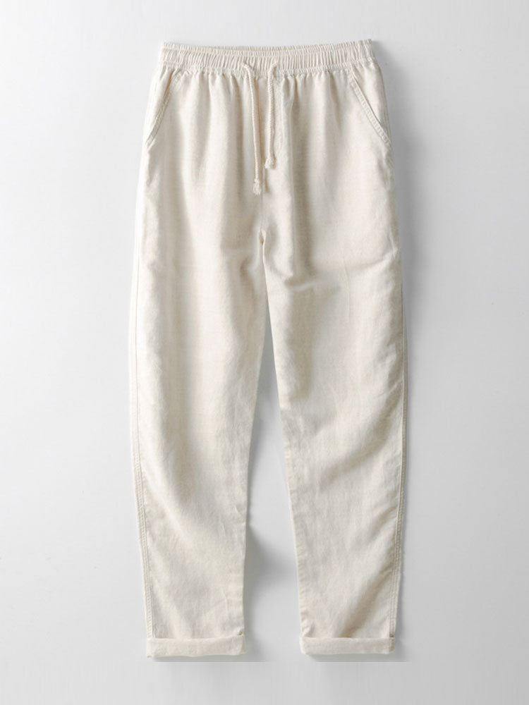 Men’s Linen Band Collar & Trousers Co-Ord