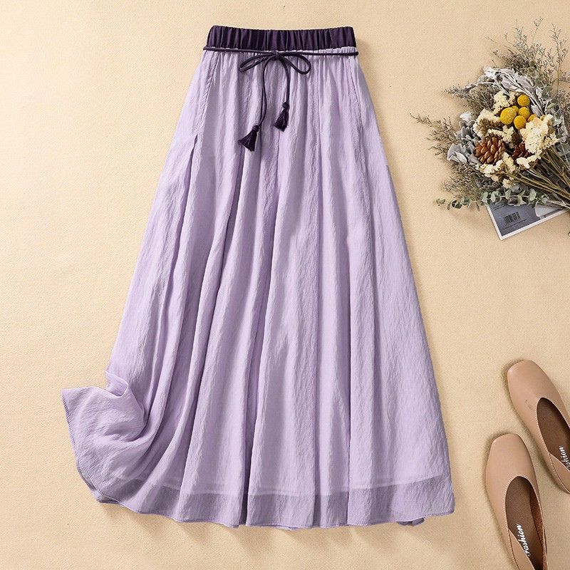 Classic A-Line Maxi Skirt for Women
