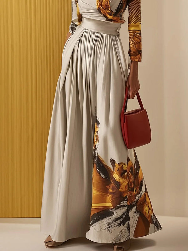 Stylish V-Neck Wide-Leg Jumpsuit