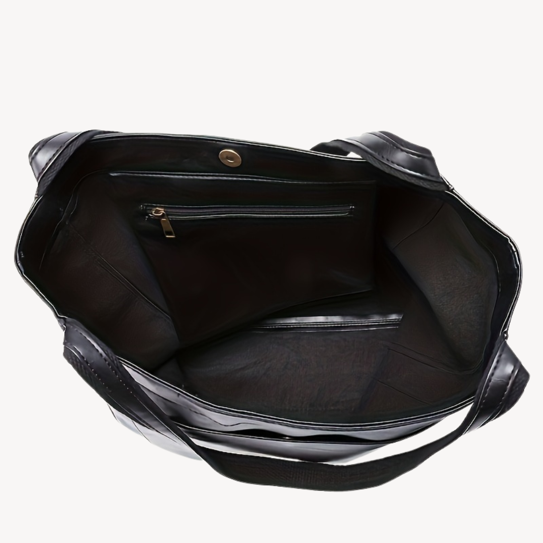 Large Shoulder Work Tote Bag | Structured Everyday Style