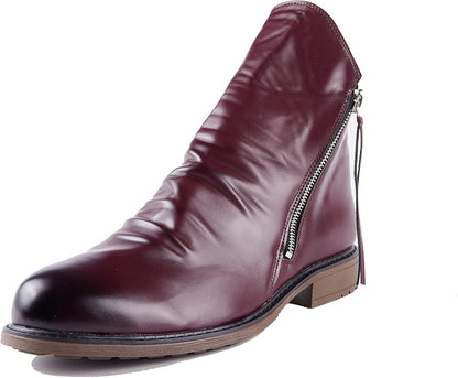 Ankle Boots | Side Zip Detail with Low Heel