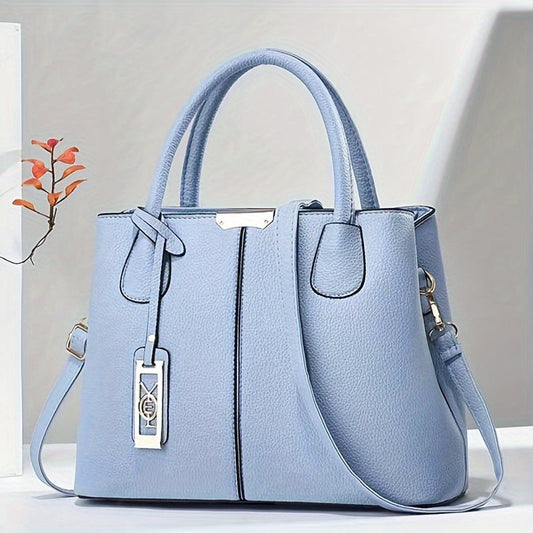 Work Handbag | Structured Shoulder Bag with Strap Detail