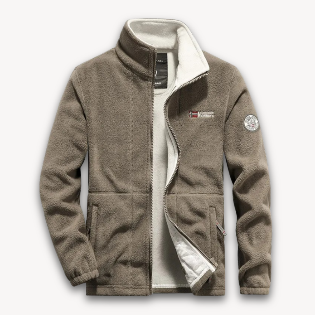 Fleece Jacket | Full Zip with High Collar