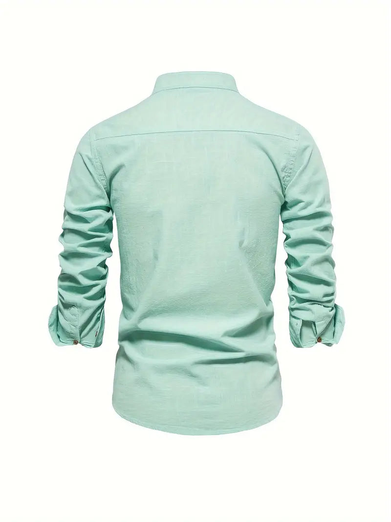 Men's Long Sleeve Slim Fit Shirt
