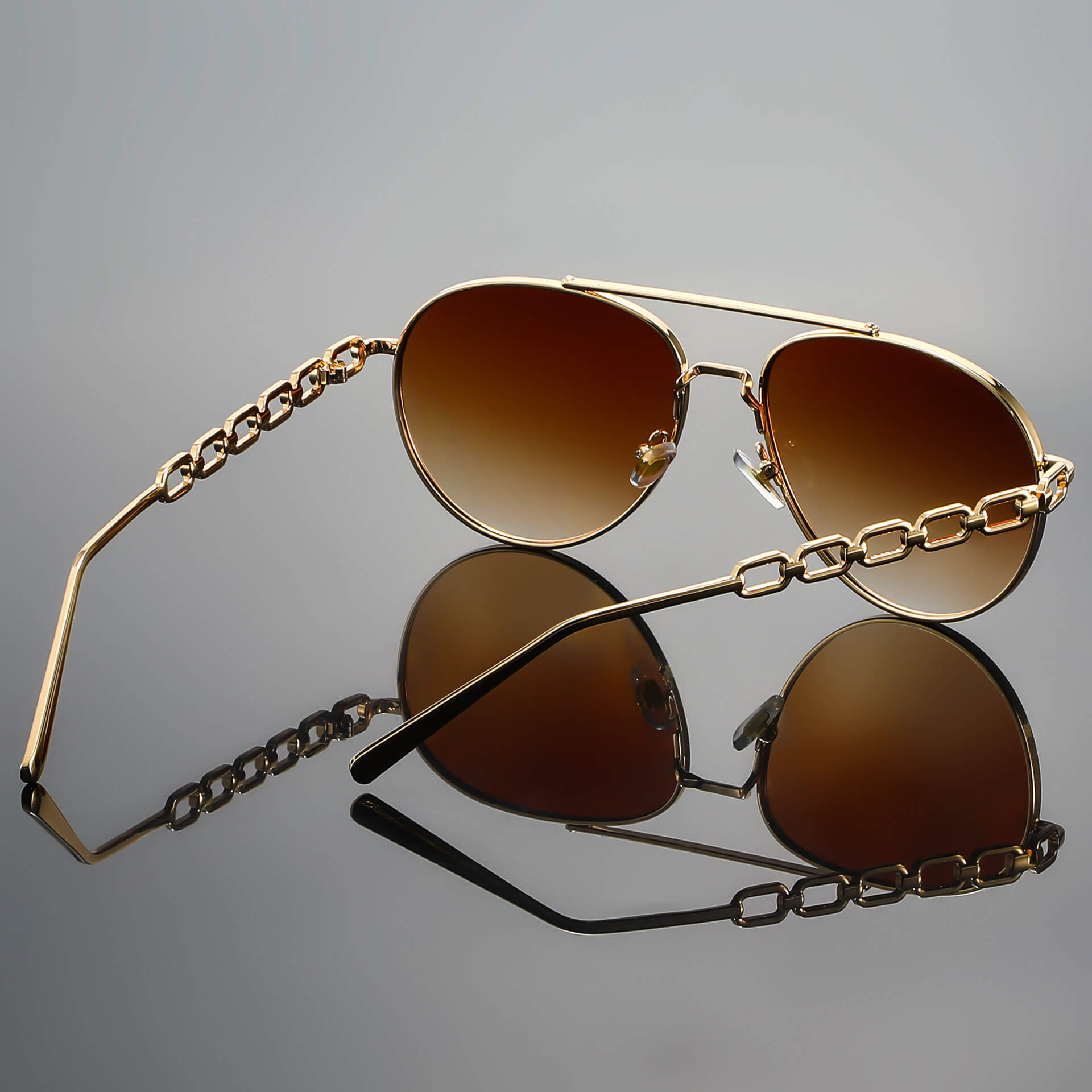 Chain Reaction Aviators Sunglasses