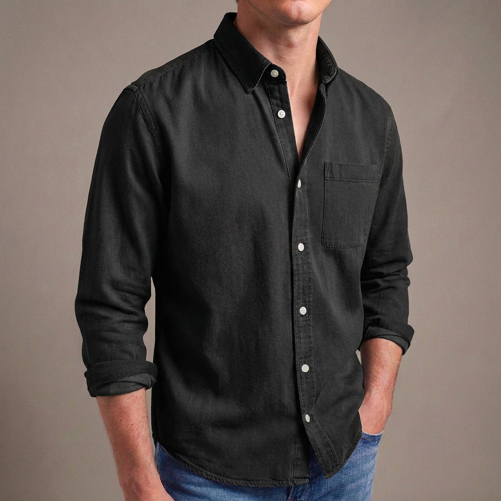 Long Sleeve Shirt | Men's Chest Pocket