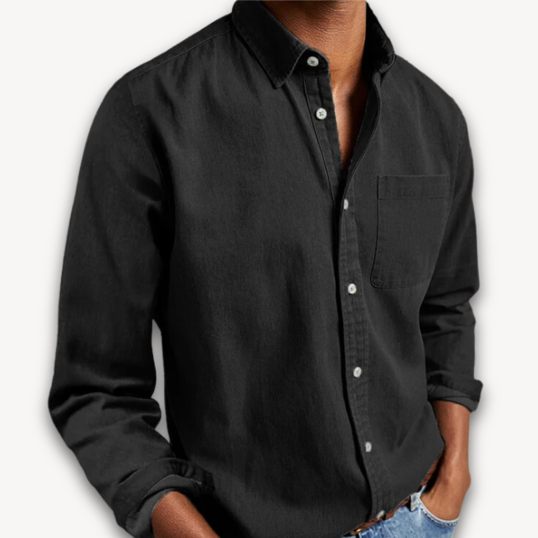 Men's Long Sleeve Button Down Blouse