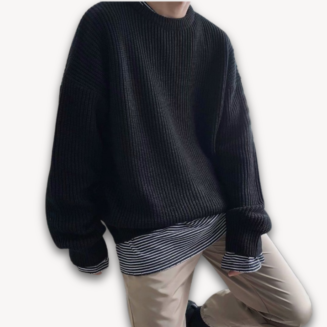 Oversized Knitted Jumper | Casual Loose Fit Pullover