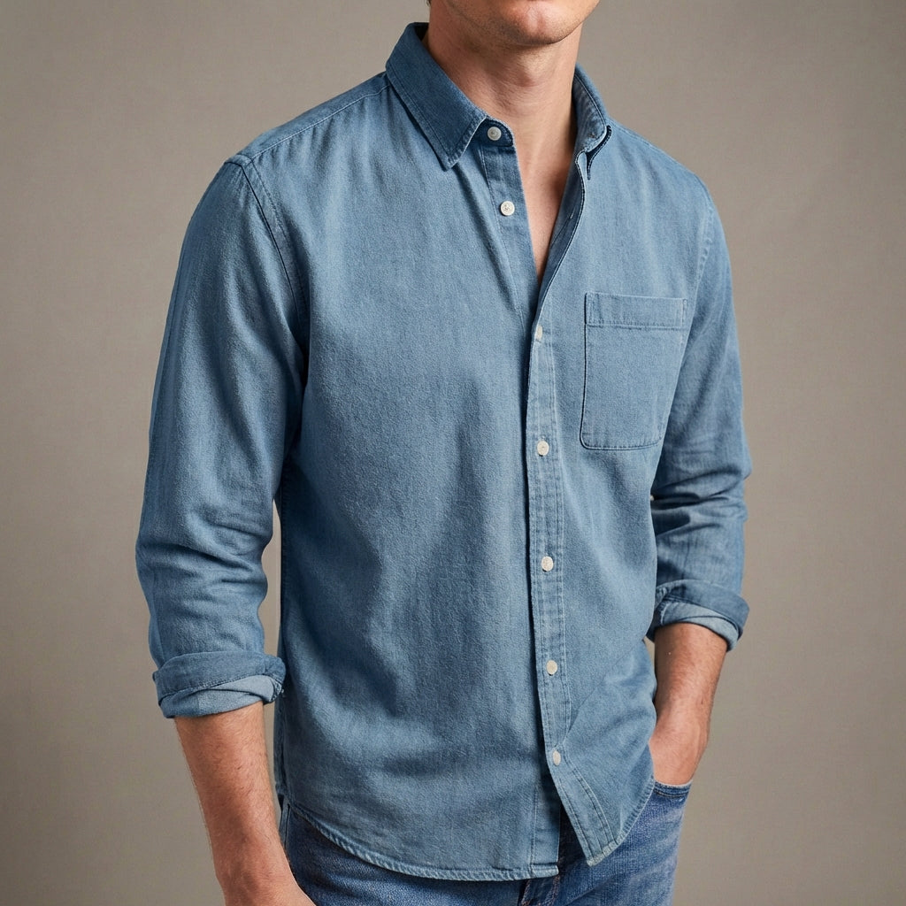 Long Sleeve Shirt | Men's Chest Pocket