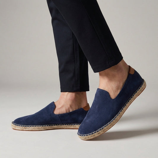 Men’s Suede Slip-On Espadrilles