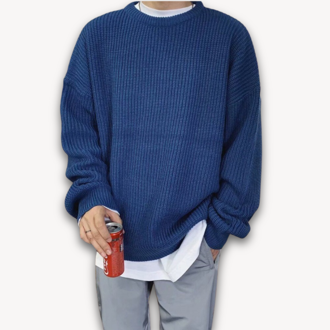 Oversized Knitted Jumper | Casual Loose Fit Pullover