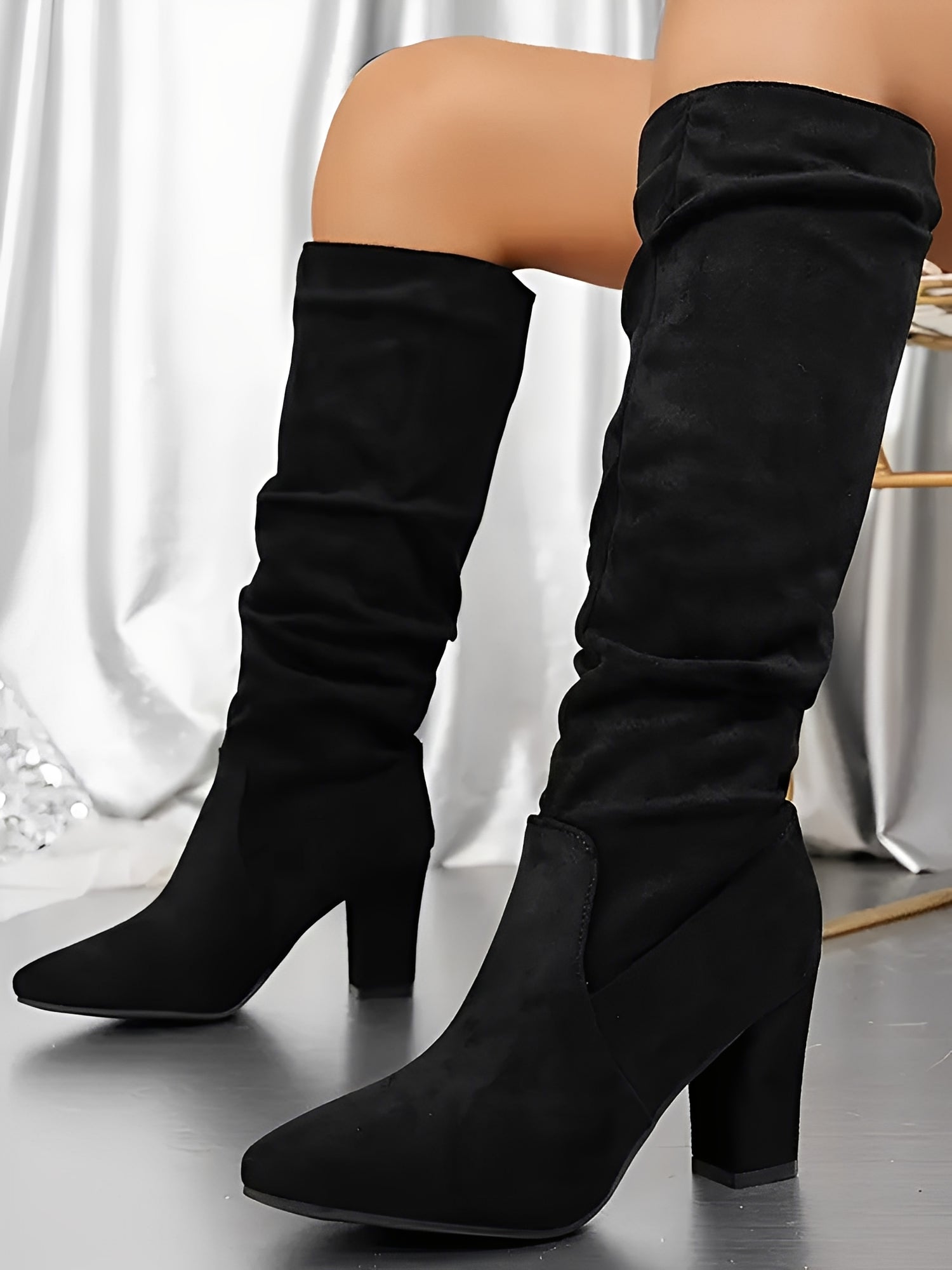 Women’s Stylish Slouchy Knee-High Boots