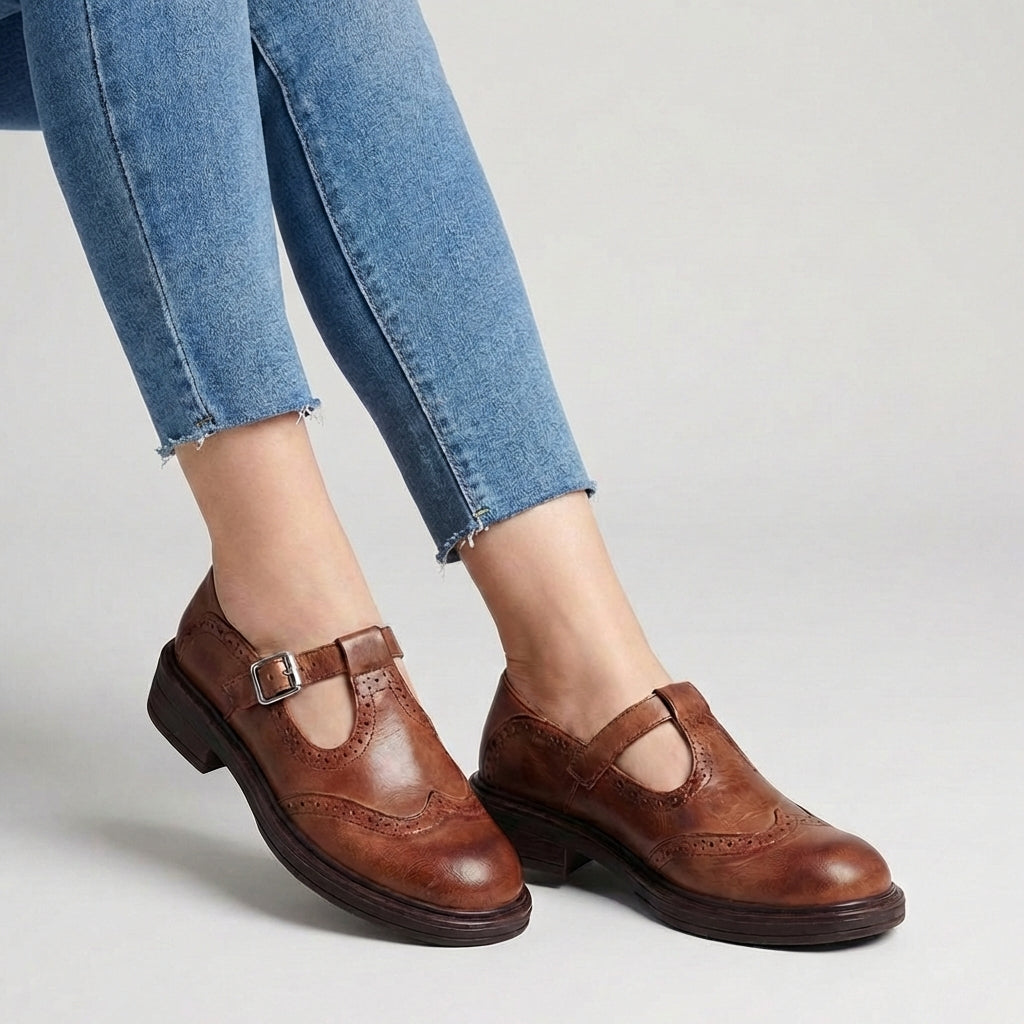 Women’s Vintage Mary Jane Leather Shoes
