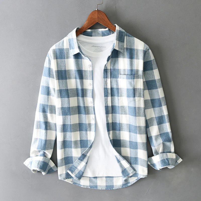 Plaid Trucker Shirt for Men