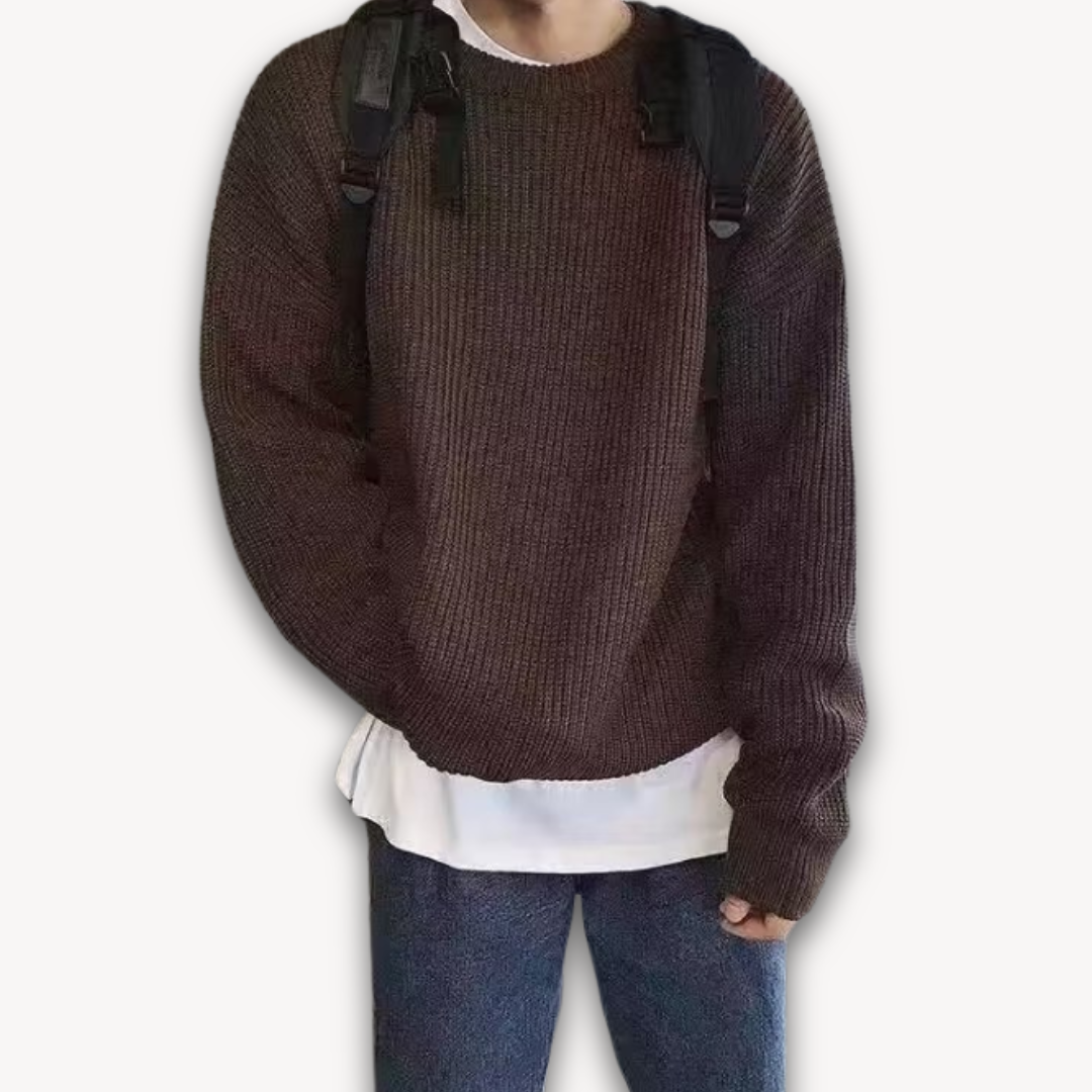 Oversized Knitted Jumper | Casual Loose Fit Pullover