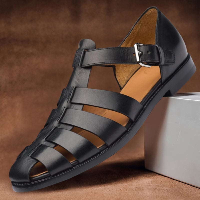 "The Porto" Men's Leather Fisherman Sandal