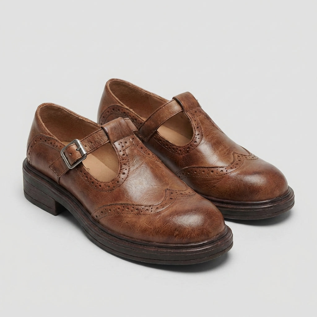Women’s Vintage Mary Jane Leather Shoes
