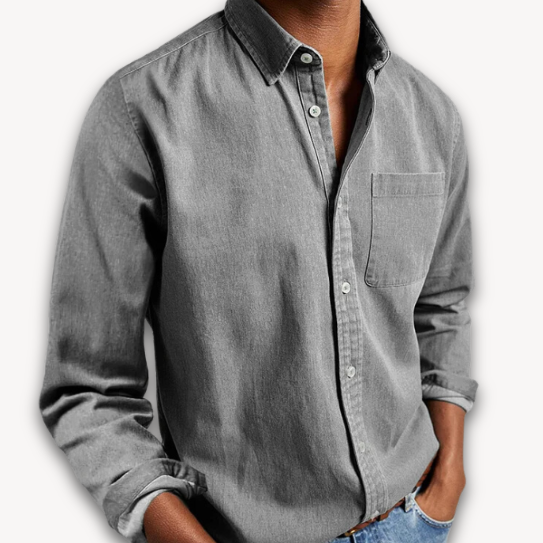 Men's Long Sleeve Button Down Blouse