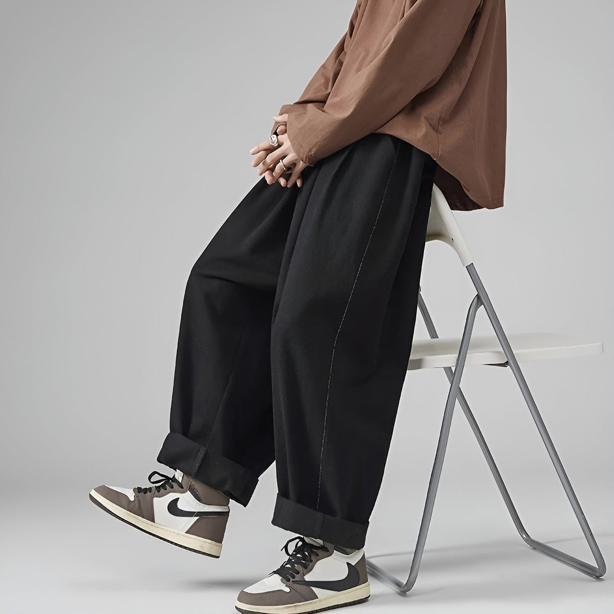 Relaxed Harem Chino Pants