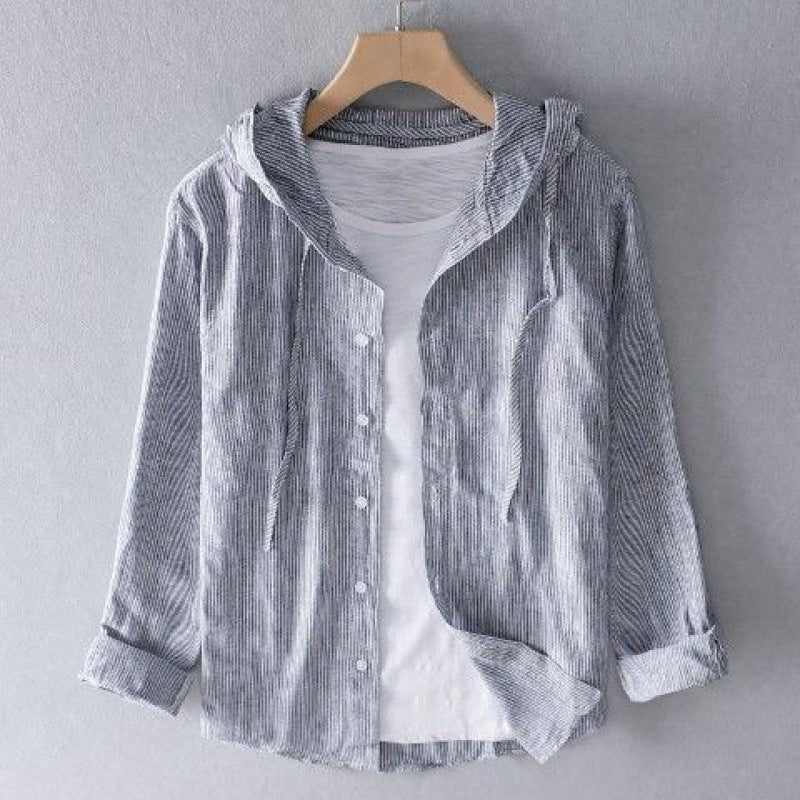 Men’s Hooded Long Sleeve Shirt
