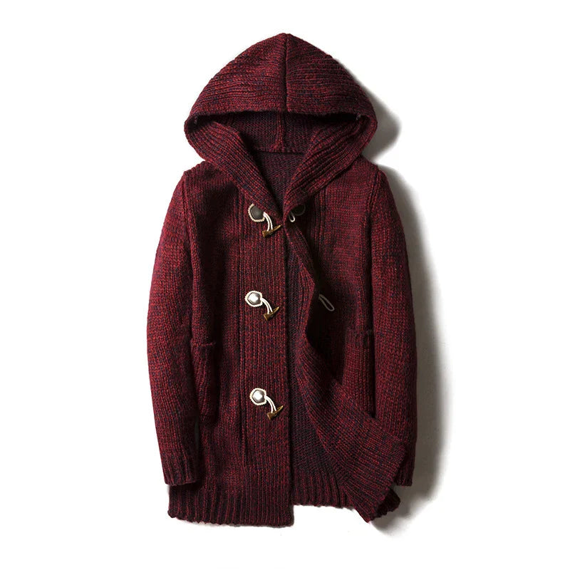 Hooded Cardigan | Toggle Front Closure