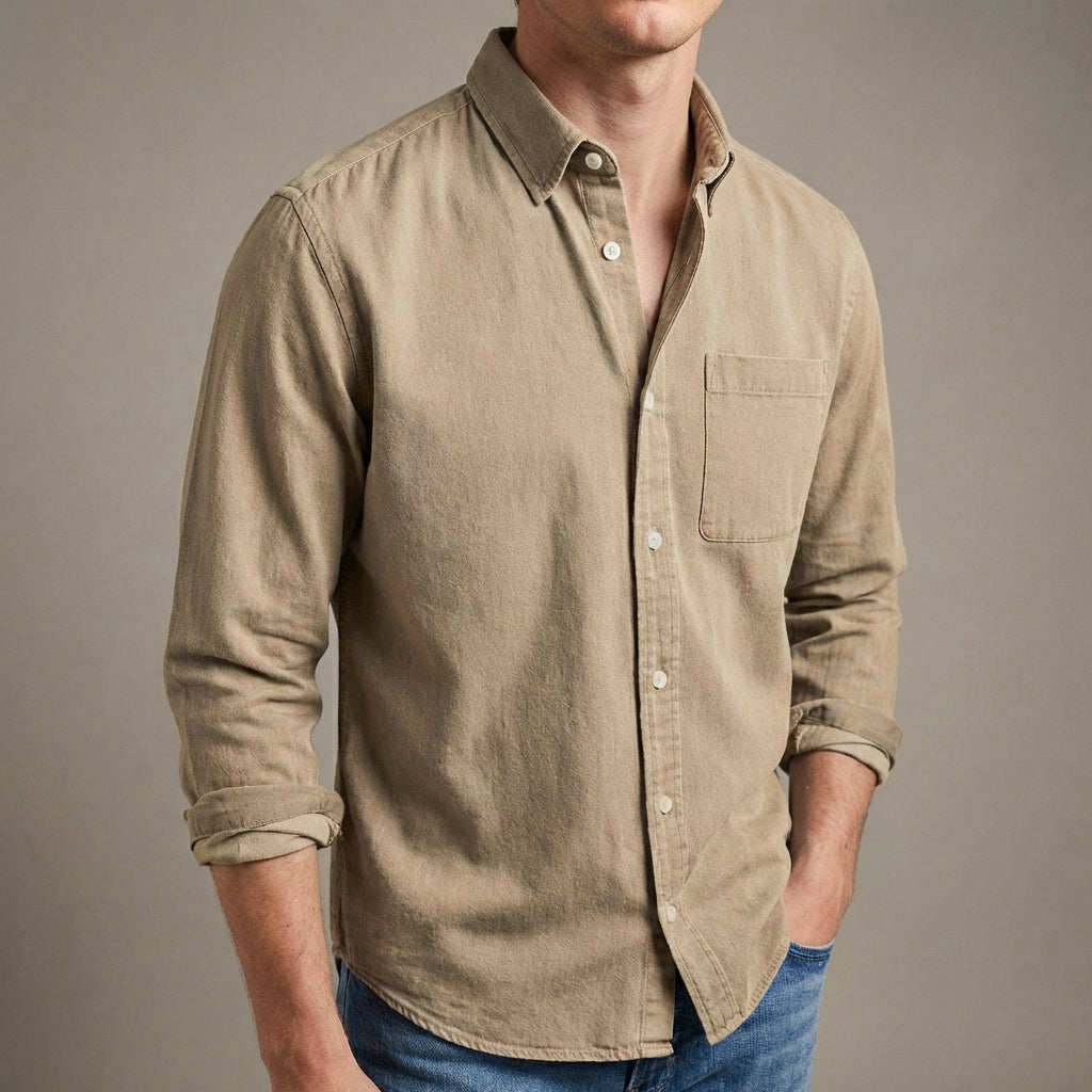 Long Sleeve Shirt | Men's Chest Pocket