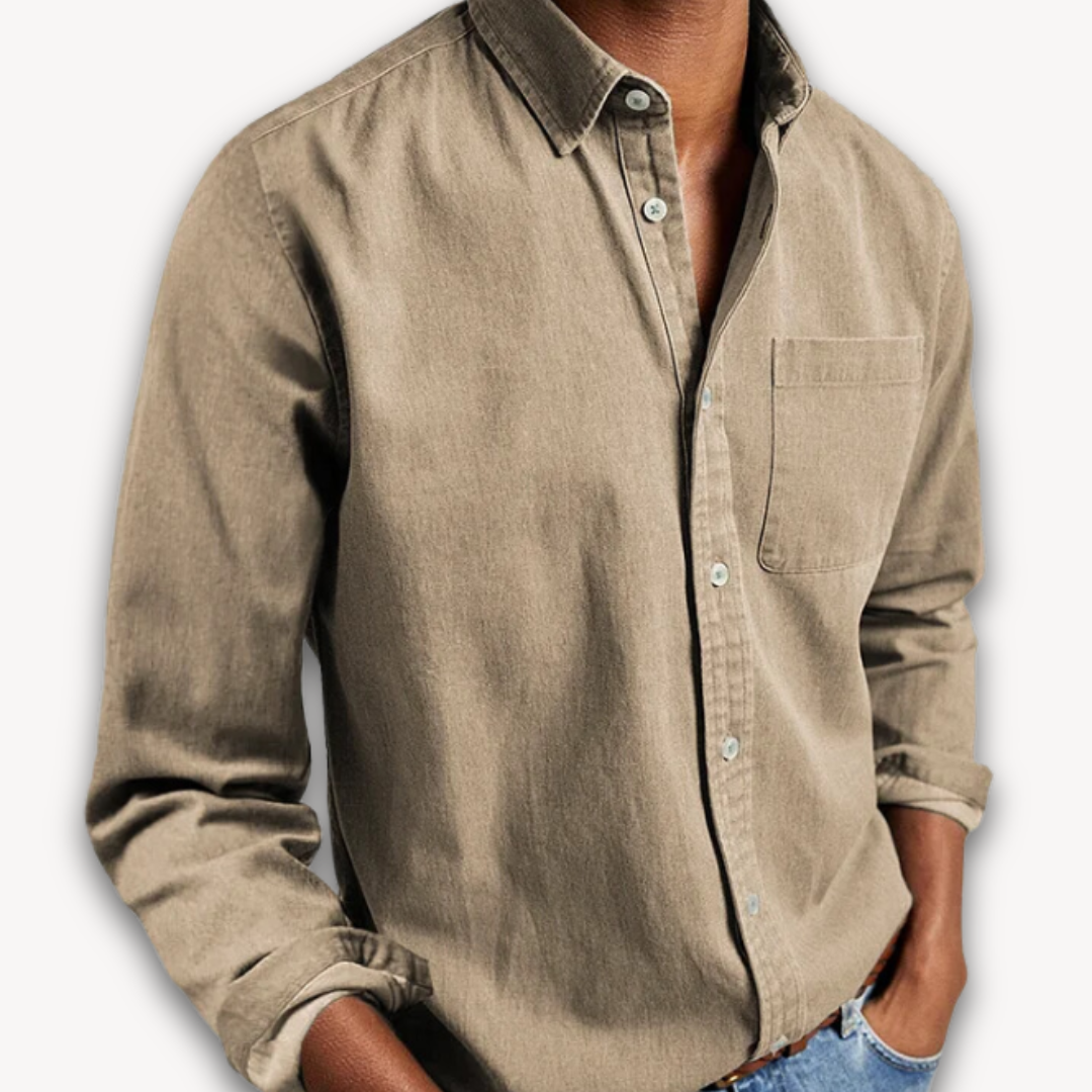 Men's Long Sleeve Button Down Blouse