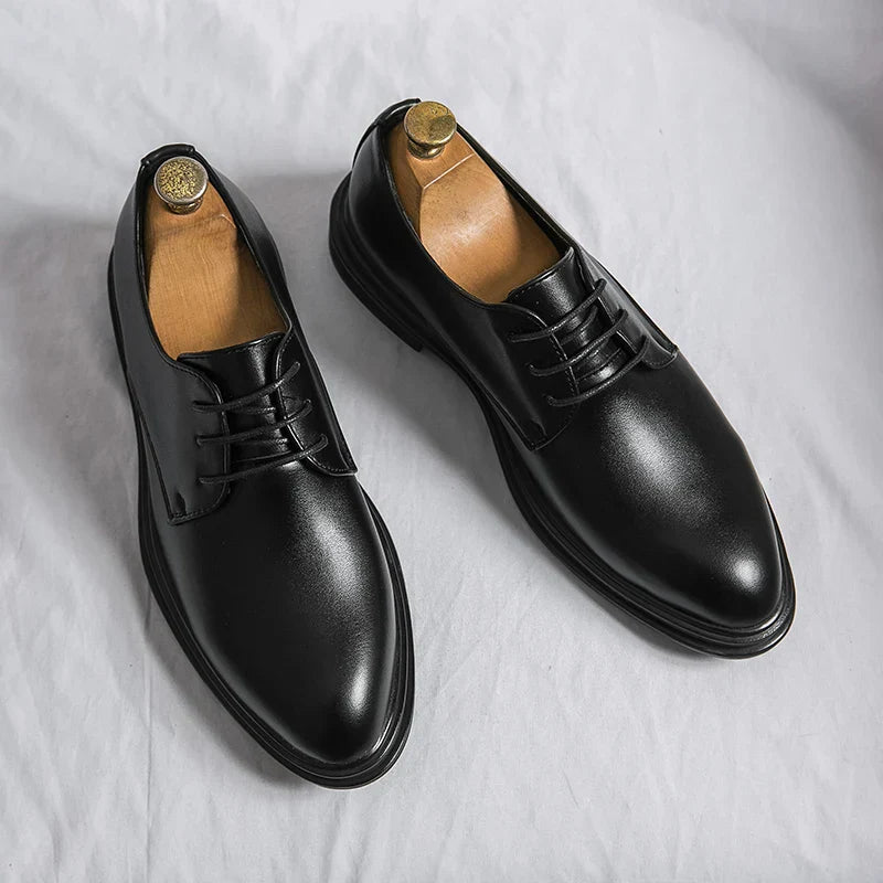 Men’s Patent Lace-Up Derby Dress Shoes