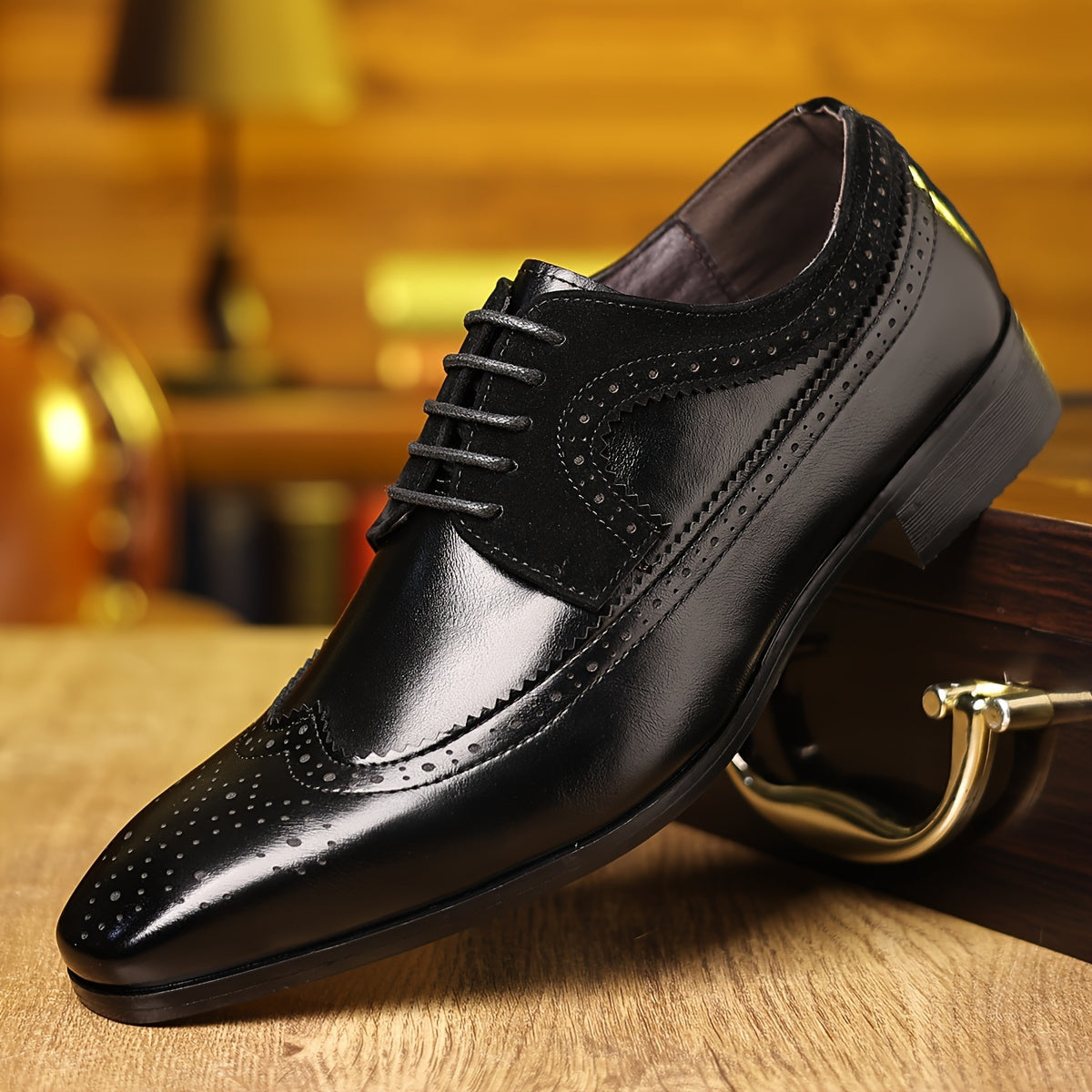 Men’s Brogue Wingtip Oxford Shoes