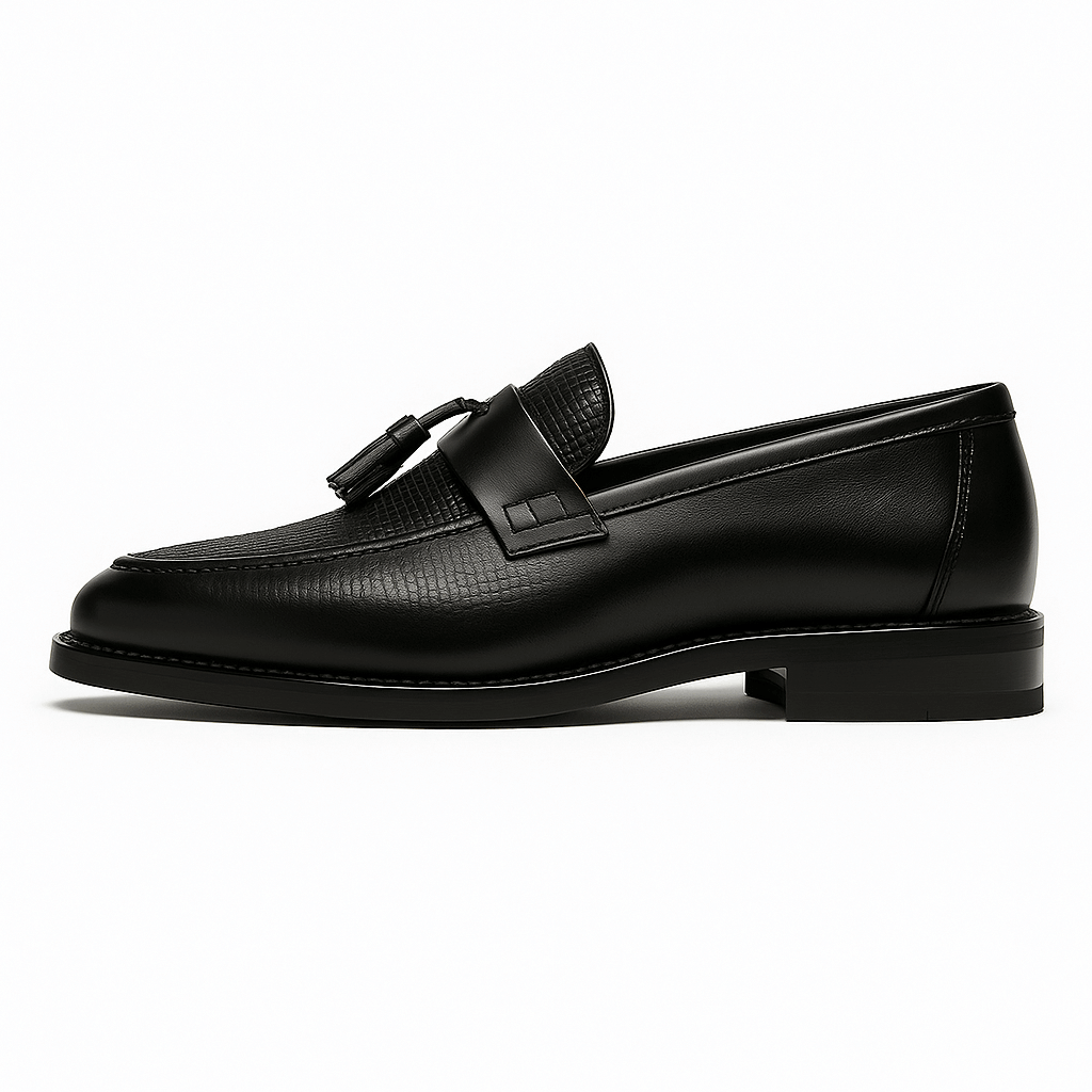 Men’s Leather Tassel Slip-On Loafers