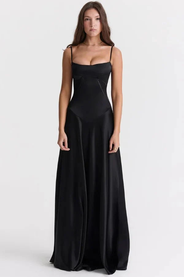 Women's Lace-Up Corset Evening Dress