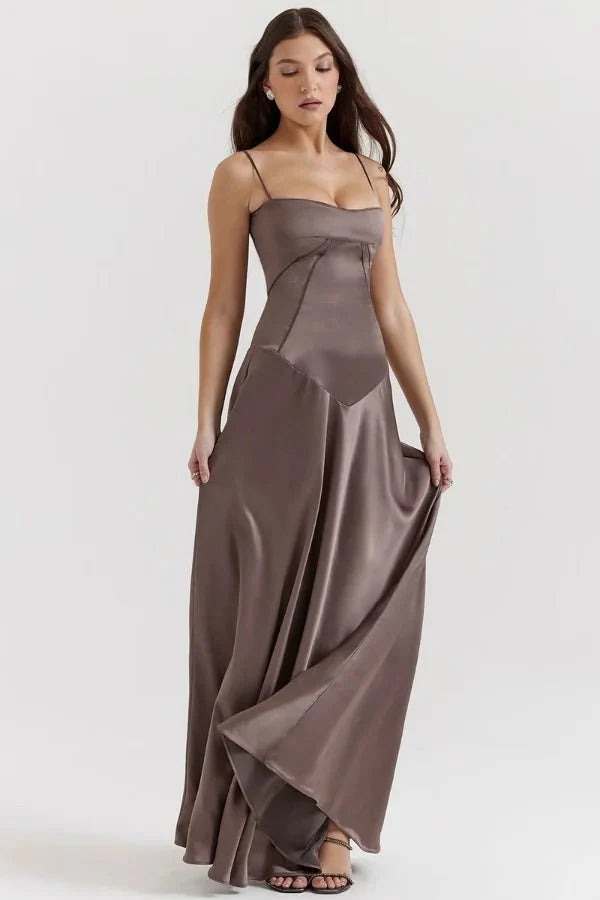 Women's Lace-Up Corset Evening Dress